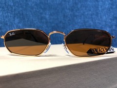 Ray-Ban RB3947 Polished Arista Gold/Brown 57 mm Sunglasses 145mm 001/33 57-18MM