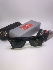 Ray-Ban WAYFARER ® RB2140 901 50•22 3N Shiny Black Classic Brand New