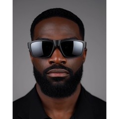Lightweight Shades Mens Polarized Square Sunglasses Hip Hop Dark Black. Lens