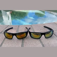 Premium Black Men’s 2 Pair Sunglasses with Mirror Lens