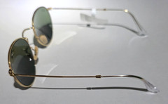 Ray-Ban RB3447 Sunglasses Round Metal, 50-21, Polished Gold Frame