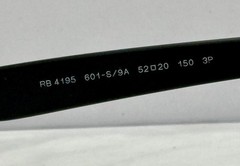 Ray-Ban RB4195 601-S/9A 52mm WAYFARER Liteforce Matte Black – FRAMES ONLY