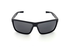 Men’s XXL Wide Fit Polarized TR90 Square Sunglasses Matte Black Dark Smoke Lens