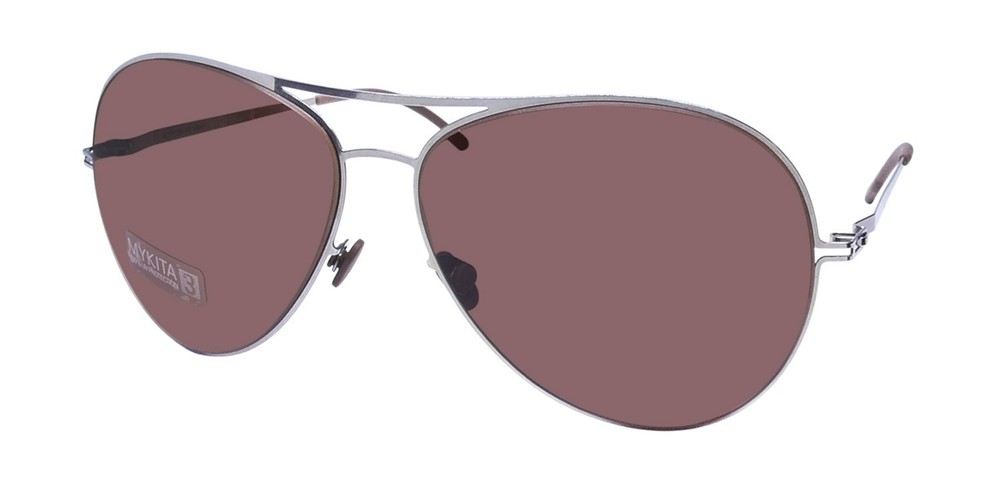 NEW MYKITA ALVAR SUNGLASSES 051 METAL & PLASTIC MENS SILVER FULL-RIM 60-13-135