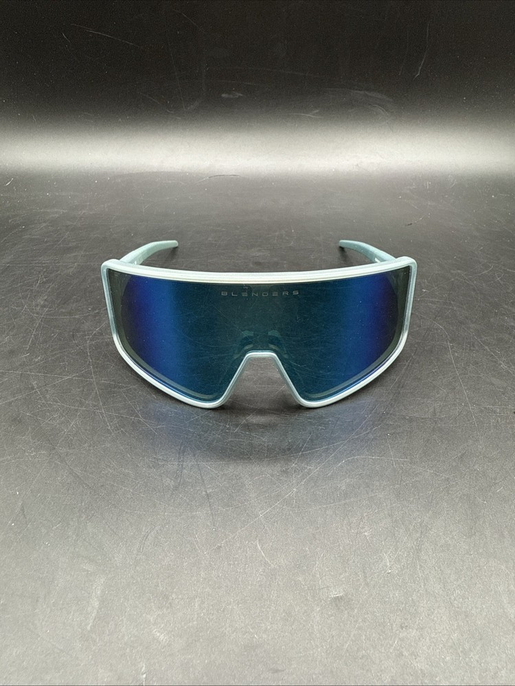 Blenders Rainwalker Eclipse Wrap Around Satin Metallic Blue Sunglasses