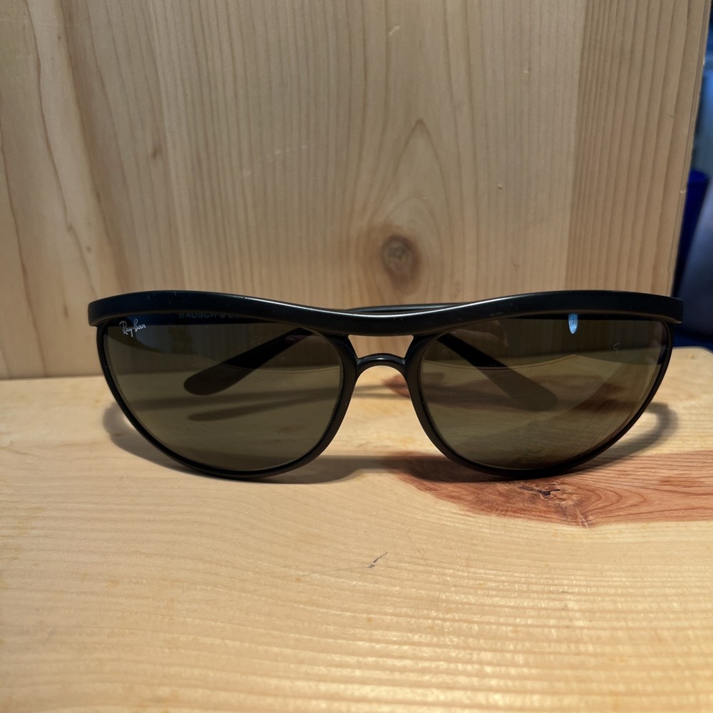 B&L Ray-Ban W1655 PS3 Predator Sunglasses Matte Black G15 UV Vintage USA