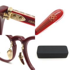 CHROME HEARTS Glasses Frame DINGALONGLINGLONG Made in Japan BOR Bordeaux Gold 6