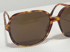 Giorgio Armani Sunglasses Tortoiseshell Pattern Made In Italy Brown Lenses