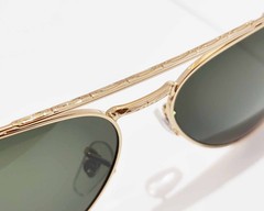 Ray-Ban Sunglasses RB3625 New Aviator Polished Gold Frame Green Lenses 58mm