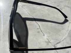Gucci GG1042S Aviator Sunglasses Black Plastic Frame Gray Tinted Lenses 145mm