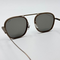 Ermenegildo Zegna Sunglasses EZ0306 59D Beige Brown Frame Smoke Lens 51mm New