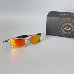 Oakley Juliet X-Metal Sunglasses Polished Silver w/ Fire Iridium Lens