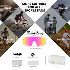 Running Sunglasses for Men – UV400 Protection Sports Sunglasses for Running C…