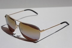 MAUI JIM Kami POLARIZED Sunglasses DGS778-05C Gold White/Silver Mirror NEW