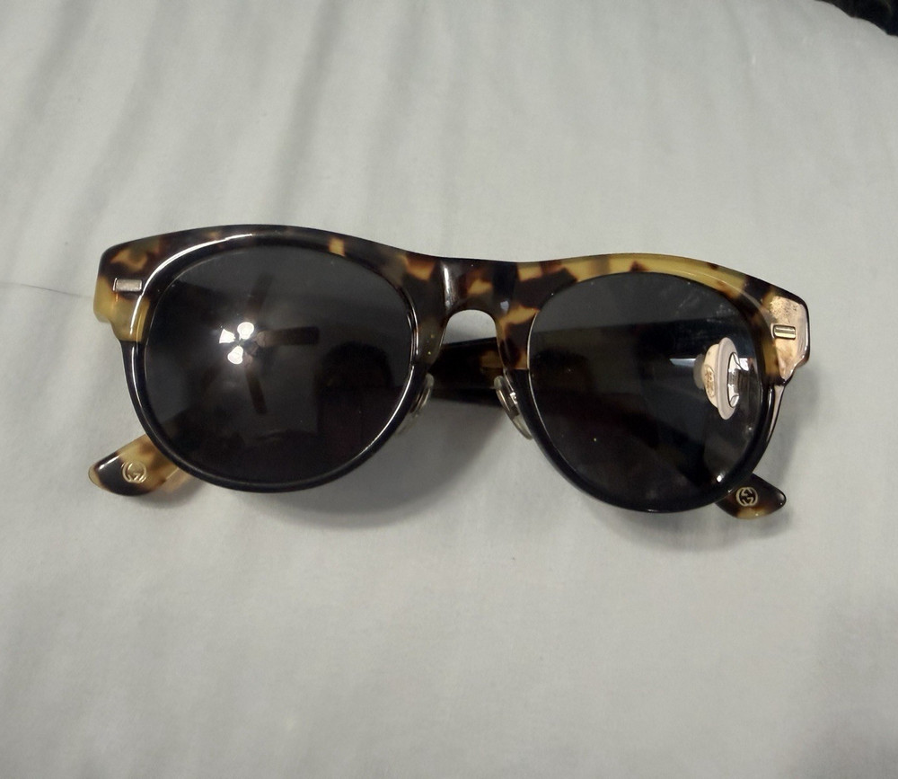 Gucci GG 1083/S Men’s Tortoise Brown Oval Sunglasses Gray Tinted UV400