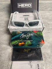 MAUI JIM | NEW | K?PALE | 639 – 05 | SHINY WHITE | NEUTRAL GREY