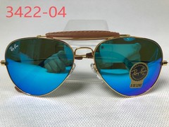 Ray Ban Aviator RB3422 Sunglasses Large 58/14 Blue Lens/Gold frame 140MM