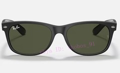 Ray-Ban New Wayfarer RB2132 6462/31 Sunglasses Black Frame G-15 Green Lens 55MM