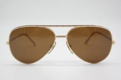 Vintage Sunglasses Nina Ricci 1207 Gold Oval