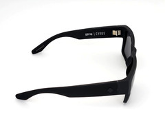 Polarized Spy+ Optic Cyrus Sunglasses Soft Matte Black Frame Smoke Lens