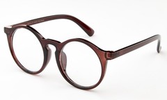 Brown Clear Lens Glasses with two Clip Ons Flash Interchangable Lenses 3 in 1