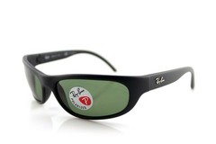 POLARIZED New RAY-BAN PREDATOR Matte Black Wrap Sunglasses RB 4033 601-S/48