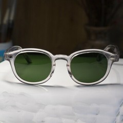 MEN Green Glass Sunglasses Johnny Depp green glasses vintage green Glasses LARGE