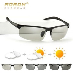 Aluminum HD Polarized Photochromic Sunglasses Men Glasses Driving Sports Eyewear