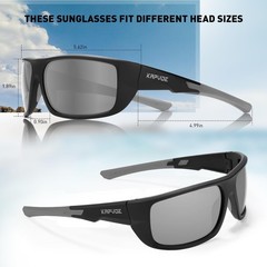 Polarized Sports Sunglasses for Men, Women & Youth UV400 Baseball, Cycling,