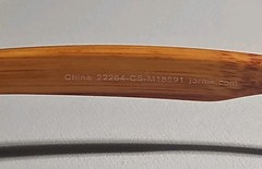 Jornik Connectwise Wood Grain Look Classic Sunglasses W/ Case