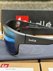 Bolle Skyline Matte Black Polarized Offshore Blue Lenses Sunglasses