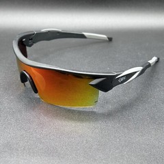 Battle Vision Z22-1518 Anti-Glare Wrap Sunglasses Matte Black Polarized Used