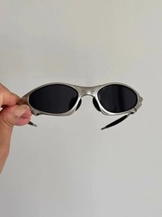 Oakley Penny & Juliet X-Mental Sunglasses Silver Frame/Black Lens