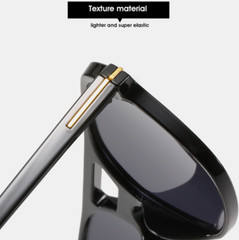 Retro Double Bridge Sunglasses Women Men Classic 70s Square Shades Sun Glasses