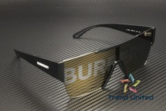 BURBERRY BE4291 3001 G Black Grey Tamp Bur Silver Gold 38 mm Men’s Sunglasses