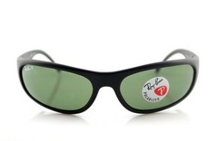 POLARIZED New RAY-BAN PREDATOR Matte Black Wrap Sunglasses RB 4033 601-S/48