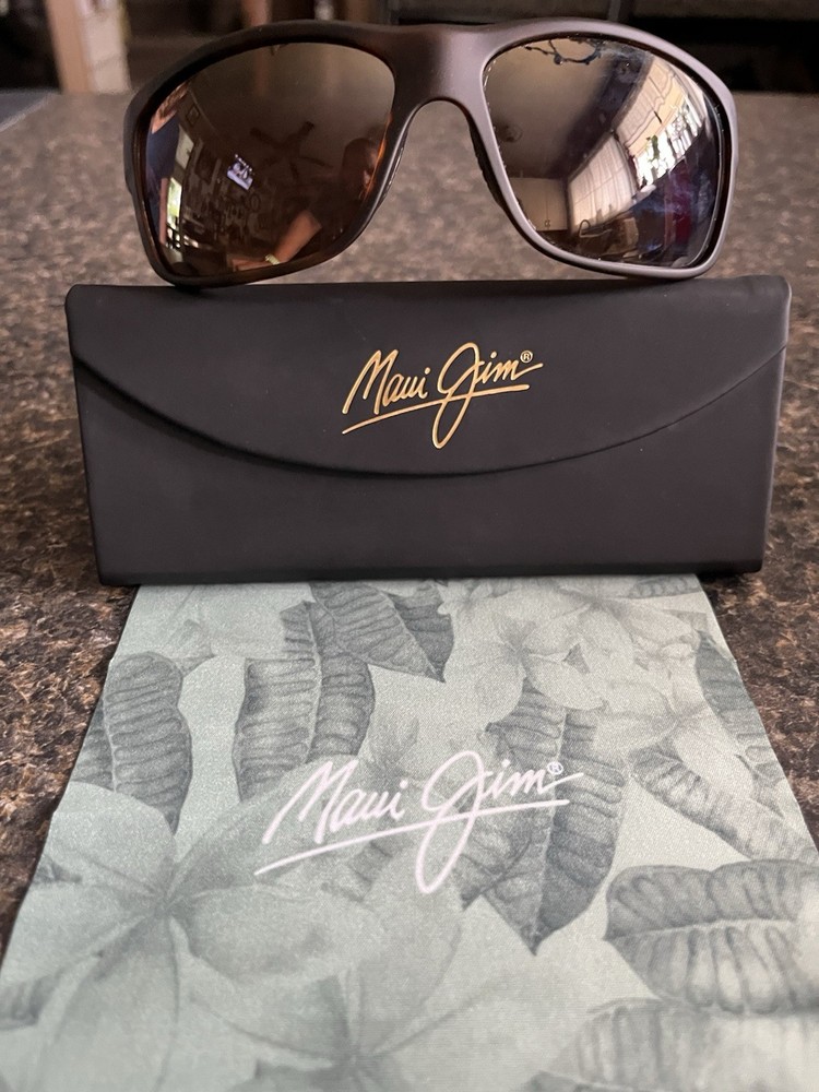 *NWT* MAUI JIM SOUTHERN CROSS Matte Tortoise & HCL Bronze Sunglasses ~ H815-10MR