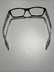 Women’s Clear Lens Glasses Classic Black Floral Sides Eyewear Fake Office Smart