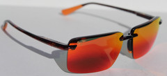 MAUI JIM Laulima POLARIZED Sunglasses RM626-10 Shiny Red Havana/Lava Hawaii NEW