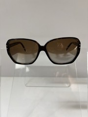 Men’s PRADA SPR 16mm Polarized Sunglasses Rectangular Black Frame Brown Lenses