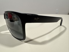 Maui Jim Red Sands Matte Black Gray Polarized Mens Sunglasses #P58