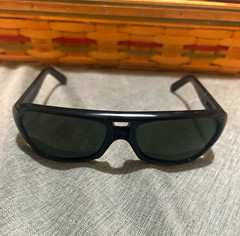 Electric Men’s Wraparound Sunglasses Black Frame Gray Tinted Lenses. Polarized