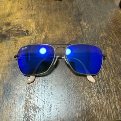 Ray-Ban Caravan RB3136 167/68 Sunglasses Used Blue w/ Protective Case From Japan