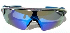NEW Oakley RADAR EV Path HOLOGRAPHIC Polarized Galaxy Blue Mirror Sunglass 9208