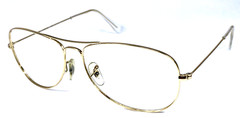 RAY-BAN COCKPIT RB3362 001 Gold Aviator Sunglasses Frame 59-14mm
