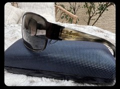 Rare Maui Jim Makena 244 MJ 244-02/F Black Plastic Frame Gray Gradient