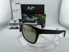 MAUI JIM SOUTH SWELL MJ 755-15M MATTE GREEN STRIPE MAUI HT POLARIZED SUNGLASSES