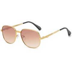 Sunglasses Men Fashion Retro Style Square Gold Frame Classic Designer Pilot 2026