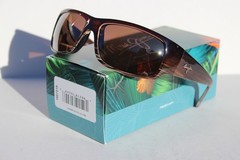 MAUI JIM World Cup POLARIZED Sunglasses H266-01 Choco Stripe Fade/Bronze HCL NEW