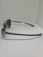 Air Force Aviator Sunglasses UV400 Metal Frame Wood Grain Temples New